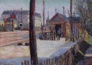 Paul Signac Railway junction near Bois Colombes Spain oil painting artist